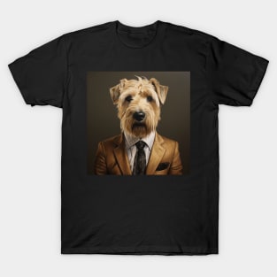 Soft Coated Wheaten Terrier Dog in Suit T-Shirt